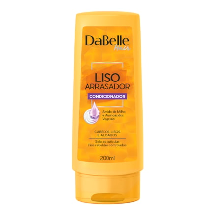 Condicionador Dabelle Hair Liso Arrasador Amido Milho 200ml