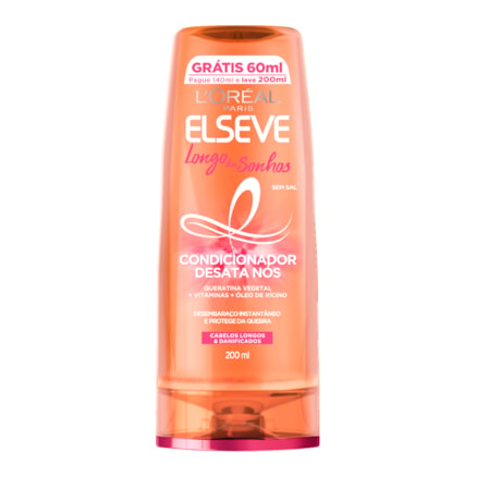 Condicionador Elseve Longo Do Sonhos Leve 200ml Pague 140ml