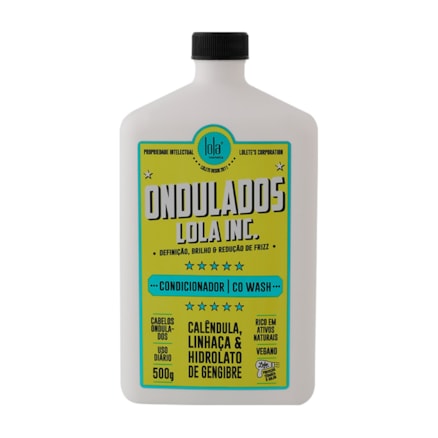 Condicionador Lola Ondulados Co Wash Linhaça Gengibre 500ml