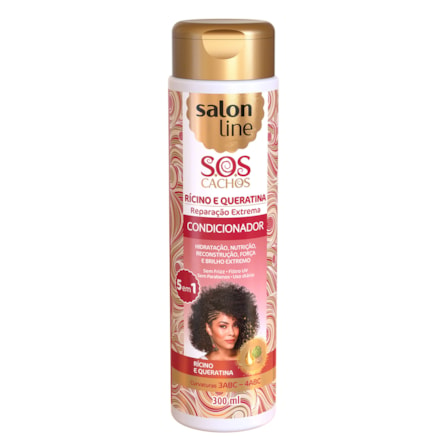 Condicionador Salon Line Sos Cachos Ricino E Queratina 300ml