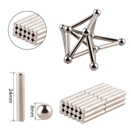 Conjunto Peças Magnética Construção