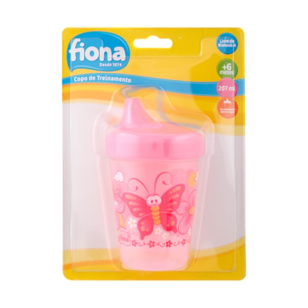 Copo Fiona Treinamento +6 Meses Rosa Ref 803031 207ml