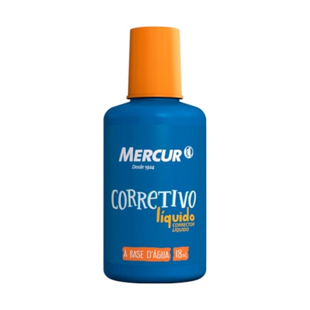 Corretivo Líquido Mercur À Base Água Com 1 Und 18ml