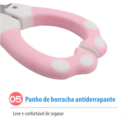 Cortador Alicate De Unha Gatos Cachorros Cães Médio e Grande Porte Prático c/ Trava Segurança 15cm Azul