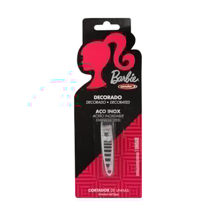 Cortador De Unha Barbie Decorado Aço Inox Ref 8503