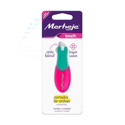 Cortador De Unha Merheje Touch Corte Lateral Verde