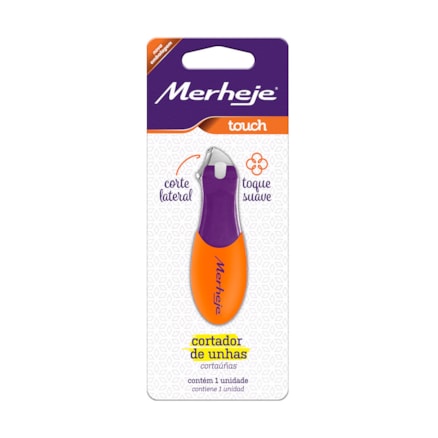 Cortador De Unha Merheje Touch Corte Lateral Violeta