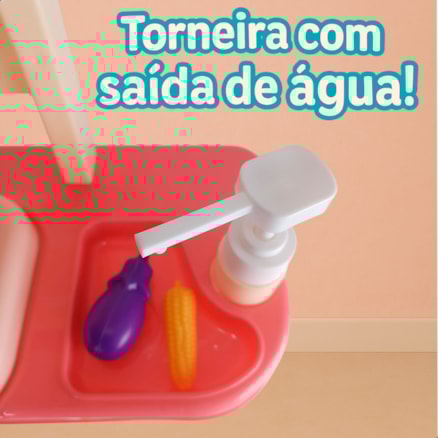 Cozinha Infantil com Som e Luz PetiPetá Azul
