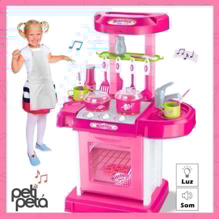 Cozinha Infantil Princesa PetiPetá Rosa
