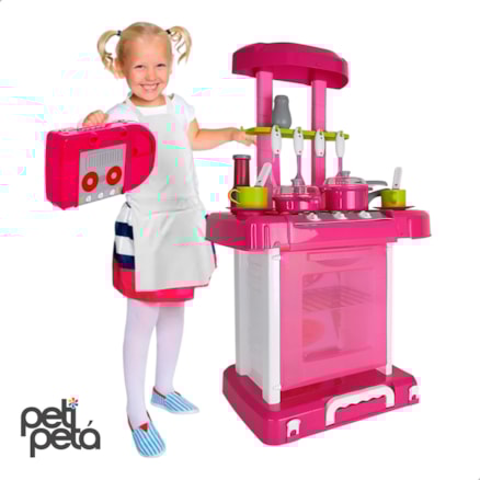 Cozinha Infantil Princesa PetiPetá Rosa