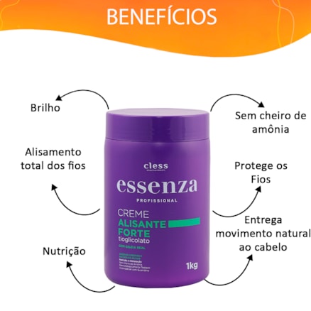 Creme Alisante Essenza Profissional Forte 1kg