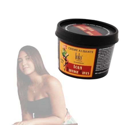 Creme Alisante Lola Vintage Girls Reduz Volume Cabelo 100g