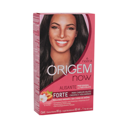 Creme Alisante Origem Now Flores 80g