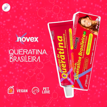 Creme Capilar Novex Nutrire Profissional Recarga De Queratina Concentrada 80g