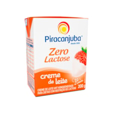 Creme De Leite Piracanjuba 0 Lactose 20% De Gordura 200g