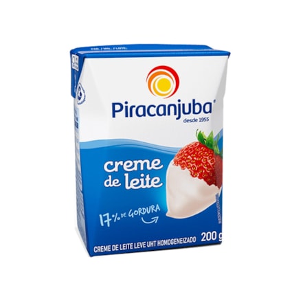 Creme De Leite Piracanjuba 17% De Gordura 200g