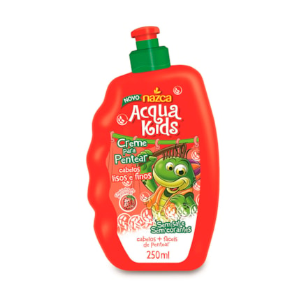 Creme De Pentear Acqua Kids Lisos Finos Cabelo Macio 250ml