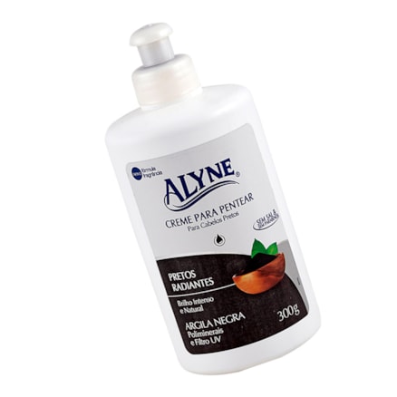 Creme De Pentear Alyne Pretos Radiantes 300g