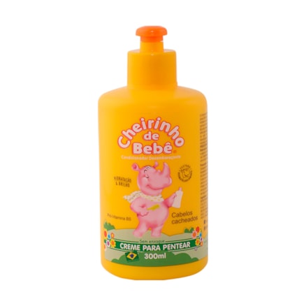 Creme De Pentear Cheirinho De Bebê Cabelos Cacheados 300ml