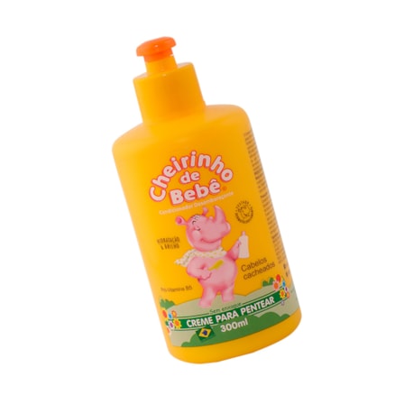 Creme De Pentear Cheirinho De Bebê Cabelos Cacheados 300ml