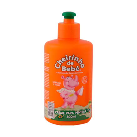 Creme De Pentear Cheirinho De Bebê Cabelos Lisos 300ml