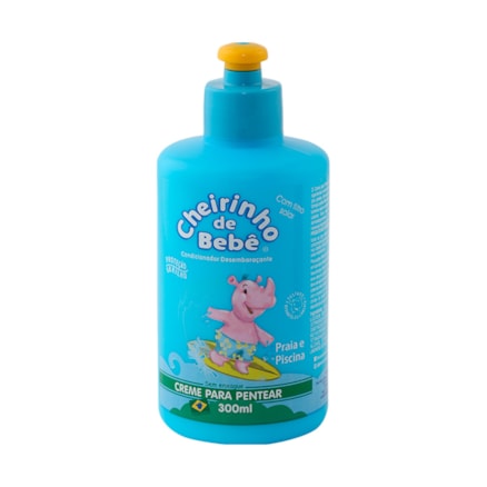 Creme De Pentear Cheirinho De Bebê Praia Piscina 300ml