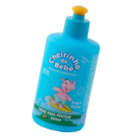 Creme De Pentear Cheirinho De Bebê Praia Piscina 300ml