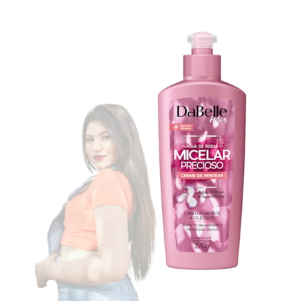 Creme De Pentear Dabelle Hair Águas De Rosas Micelar 270ml