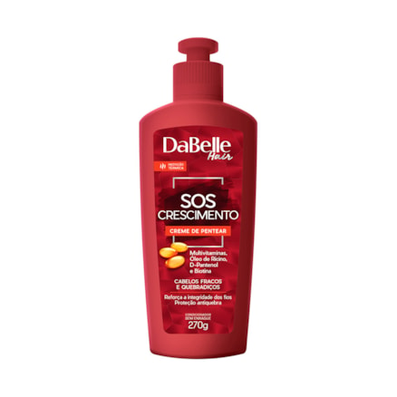 Creme De Pentear Dabelle Hair Sos Crescimento 270ml