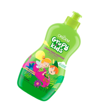 Creme De Pentear Grupy Kids Brilho Iluminado Vegano 300ml