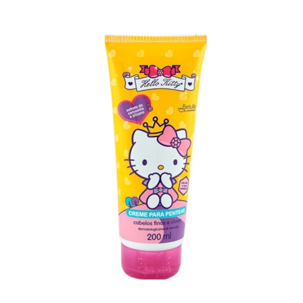 Creme De Pentear Hello Kitty Finos E Claros 200ml