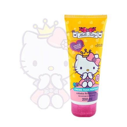 Creme De Pentear Hello Kitty Finos E Claros 200ml