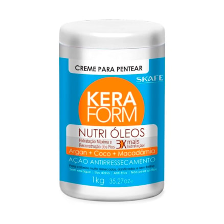 Creme De Pentear Keraform Nutri Óleos Argan Coco 1kg