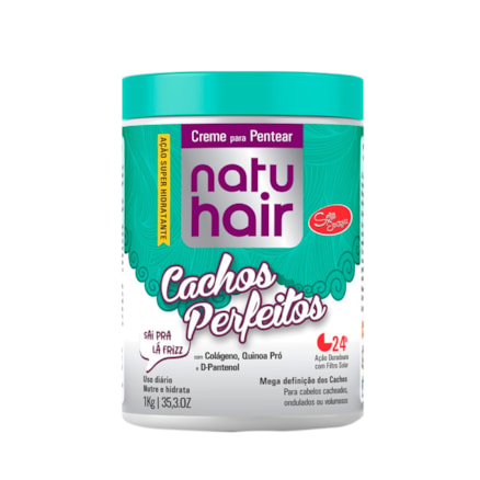 Creme De Pentear Natuhair Cachos Perfeitos Colágeno 1kg