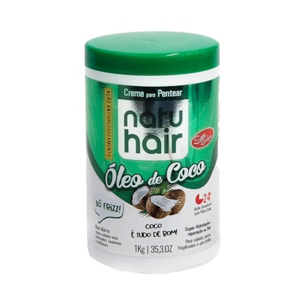 Creme De Pentear Natuhair Óleo De Coco Hidratação 1kg