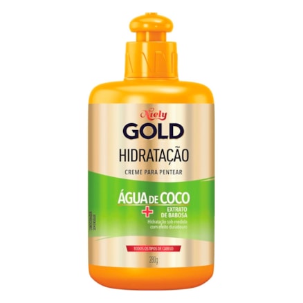 Creme De Pentear Niely Gold Água De Coco 280g