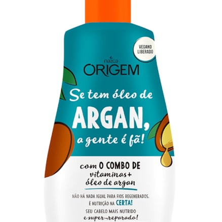 Creme De Pentear Origem Óleo De Argan Combo Vitaminas 250ml