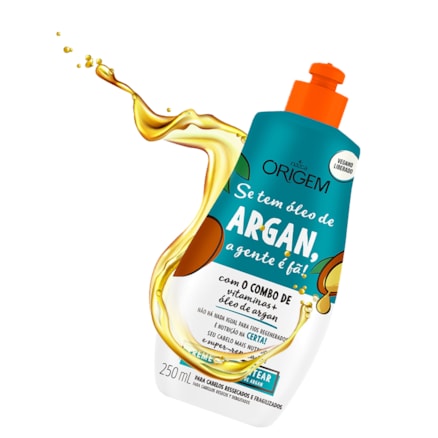 Creme De Pentear Origem Óleo De Argan Combo Vitaminas 250ml