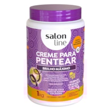 Creme De Pentear Salon Line Brilho Máximo 1kg
