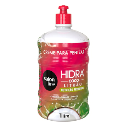 Creme De Pentear Salon Line Hidra Litrão Coco 1l