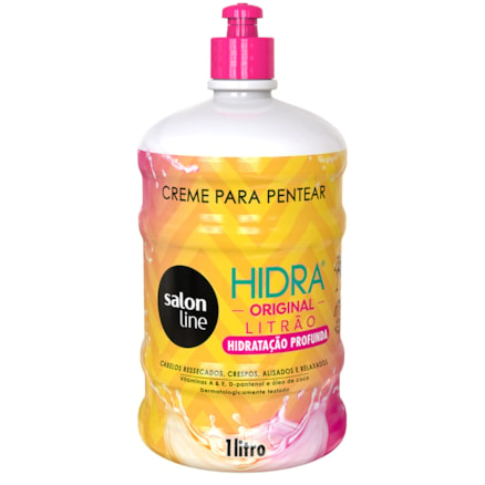 Creme De Pentear Salon Line Hidra Litrão Original 1l