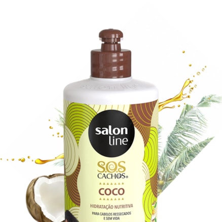 Creme De Pentear Salon Line Sos Cachos Óleo De Coco 500g