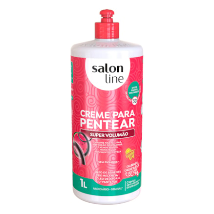 Creme De Pentear Salon Line Super Volumão 1l