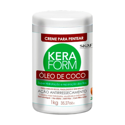 Creme De Penteark Keraform Óleo De Coco Hidratação 1kg