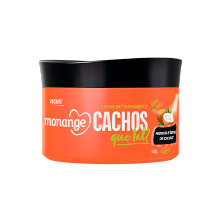 Creme De Tratamento Monange Cachos Que Tal Óleo Coco 300g