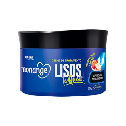 Creme De Tratamento Monange Lisos Te Quero! Maçã 300g