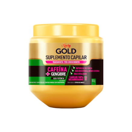 Creme De Tratamento Niely Gold Suplemento Capilar Caféina 800g