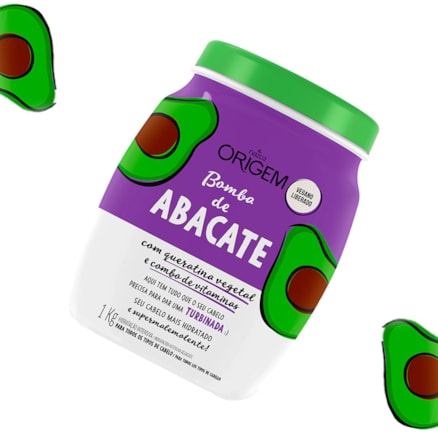 Creme De Tratamento Origem Bomba De Abacate 1kg