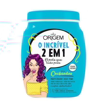Creme De Tratamento Origem Gourmet 2x1 Cacheadas 1kg