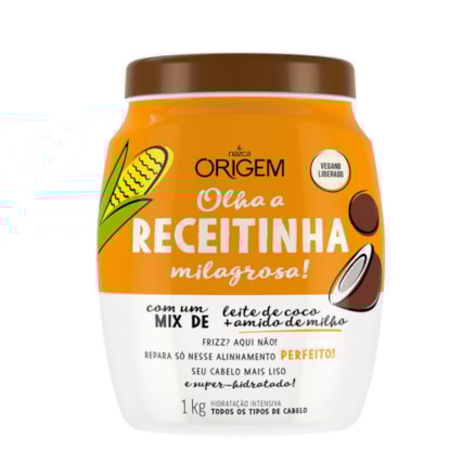 Creme De Tratamento Origem Gourmet Amido Milho + Coco 1kg